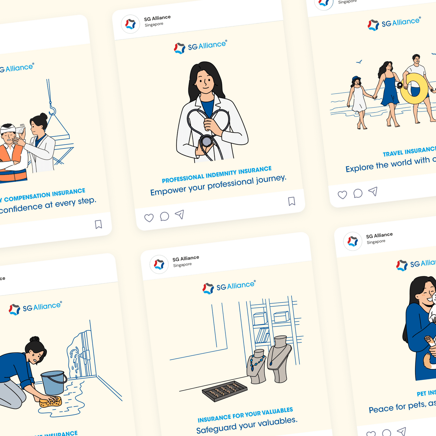 SG Alliance — general insurance ads